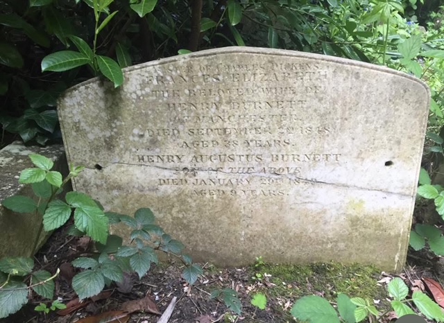 Tomb of Tiny Tim from Dickens' classic novel, A Christmas Carol, Highgate Cemetery, London, England.